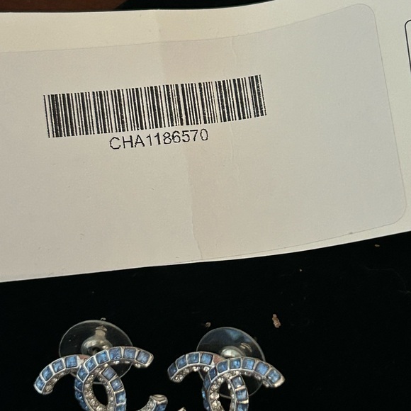 Authentic Chanel Crystal Earrings - Picture 7 of 8